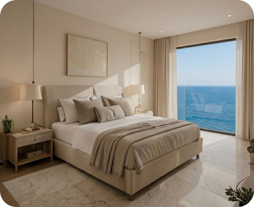 Olympus Sea View bedroom