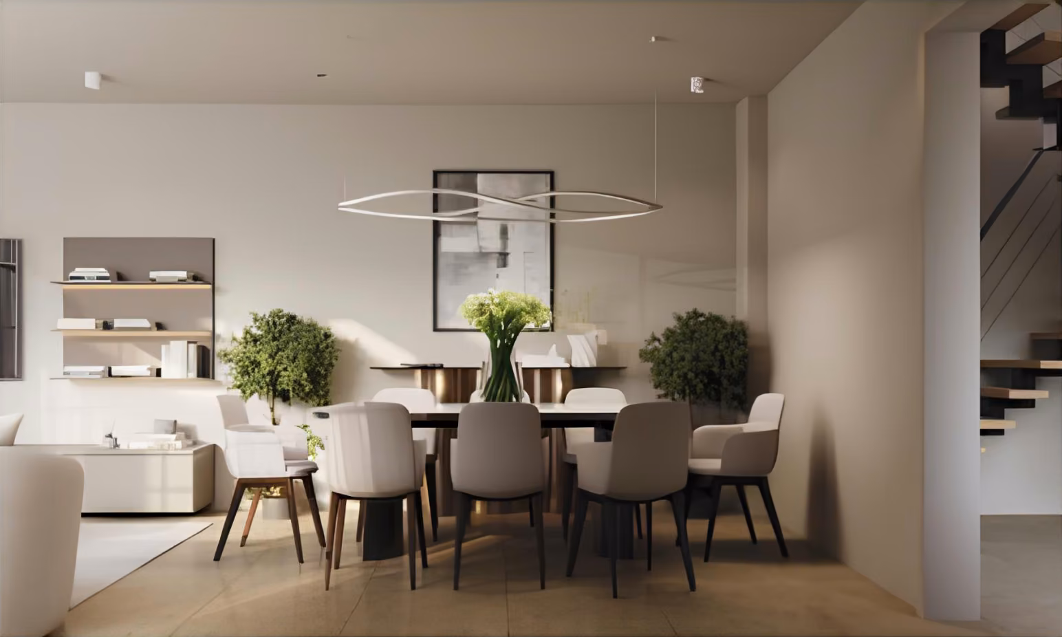 Kriopigi Villas dining room interior